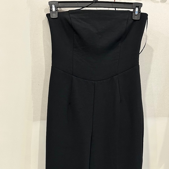 ABERCROMBIE & FITCH LADIES ONE PIECE STRAPLESS WIDE LEG JUMPSUIT MEDIUM NWT - Picture 2 of 7